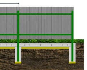 Фундамент забора