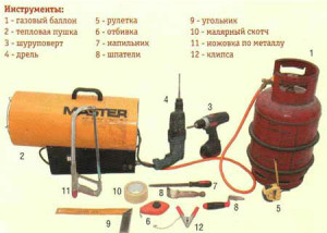 инструменты для натяжного потолка